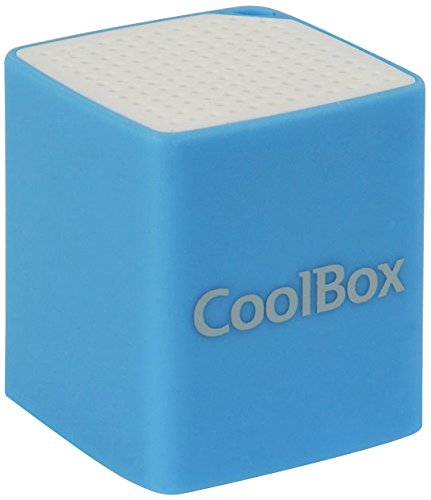 CoolBox CUBEMINI, COO-BTACUM-BL - Altavoz con Bluetooth, color azul