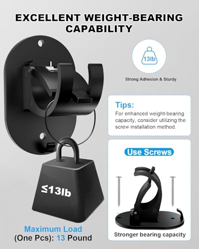 Zelvot 6 Pcs No Drill Curtain Rod Brackets, Upgraded No Drilling Self Adhesive Curtain Rod Holder thumb #3