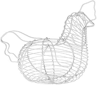 White Eggs Storage Basket Chicken Egg Holder Vegetables Container
