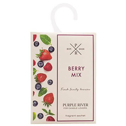 Purple River Duftsäckchen für Dein Zuhause - Berry Mix - Beerenduft geeignet für Schrank und Garderobe, Sachet's mit Einer Duftdauer bis zu 30 Tagen Cover
