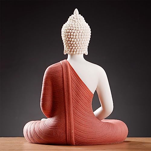 Qinlang 12SD 12 Inch Red Buddha Statue And 15.74 Inch Led Circle Table Lamp thumb #6