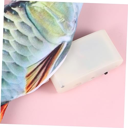 BESPORTBLE 2 Unidades brinquedo eletrônico de peixe brinquedos de gato de pelúcia provocação de esti