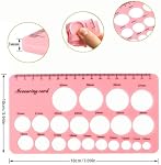 PandaEar Nipple Ruler, Breast Pump Flange Size Ruler, Silicone Measurement Tool Nipple Sizer for New Moms Breastfeeding Women