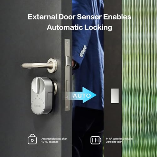 Lockin Smartes Türschloss G30 mit Keypad Pro, WLAN & App-Steuerung, Auto-Lock, Alexa- & Google-kompatibel, keyless Entry elektronisches türschloss, Fingerprint, Zutrittscode, Grau – Bild 5
