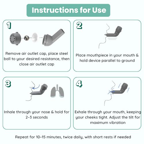 Image of B-Arm Mucus Removal Device For COPD |Lungs Expander with 5 Resistance Balls|Mucus Clearance Device for Lung Cleanse |Mucus Extractor for Asthma, Cystic Fibrosis, Bronchitis, Emphysema Patient