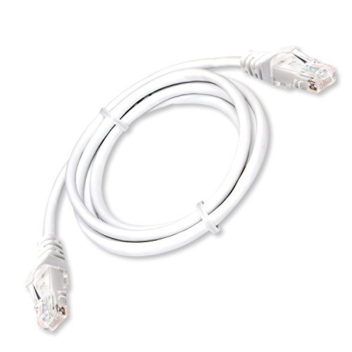 Cable Ethernet Cat6 Copper LAN con Conectores RJ45 25ft Blanco miniatura 1