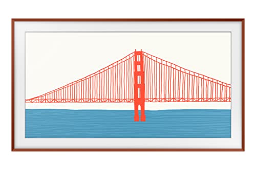Image of SAMSUNG 55-inch The Frame Customizable - Beveled Brick Red (VG-SCFA55TRCZA, 2021 Model)
