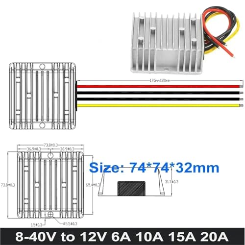 Convertisseur de tension CC-CC pour stabiliser la batterie 12V en camping-car - 3