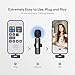 Qhot Mikrofon Handy iPhone | Bluetooth Kabellos Mini Wireless Lavalier Microphone Lightning für Ipad I Phone | Klein Ansteckmikrofon USB-C für Android Smartphone Podcast Social Media Influencer