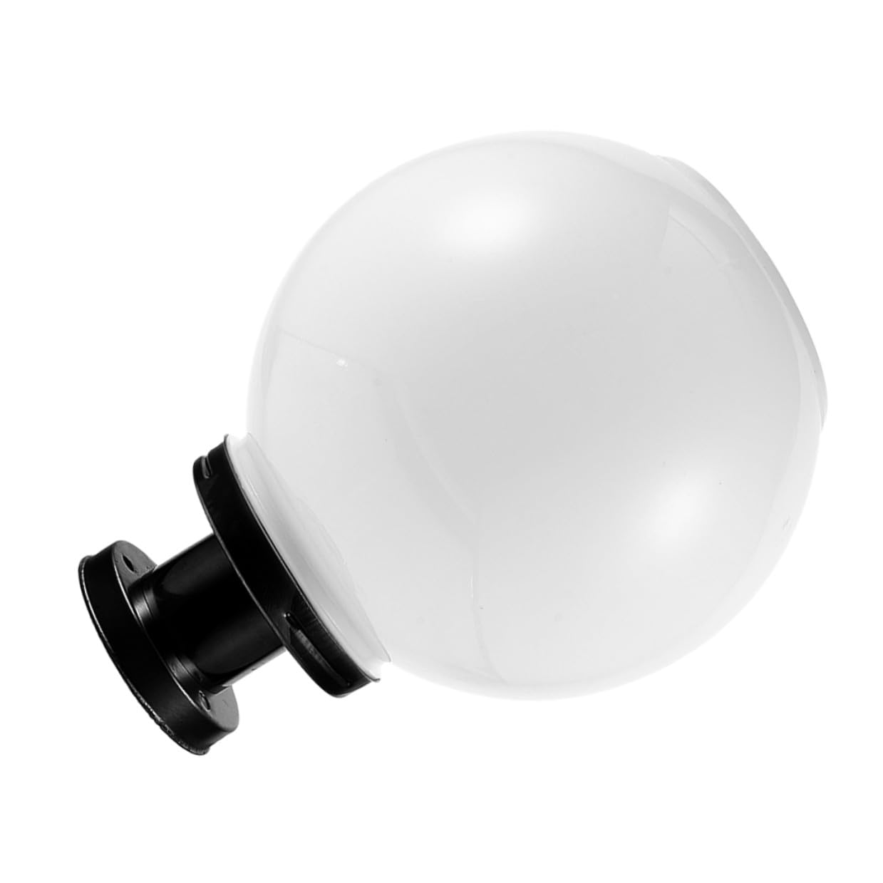 Lampada Solare Sfera Lampione Giardino, Luce da Esterno con Sensore Automatico, Base in Acciaio Inox e Paralume Acrilico per Giardino