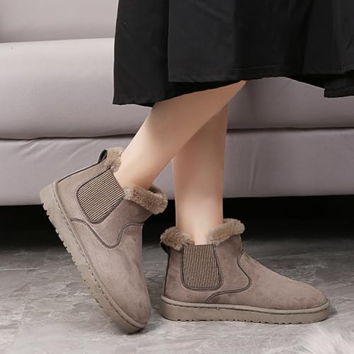 Botas de invierno de lana auténtica para mujer con máximo confort de nieve 4