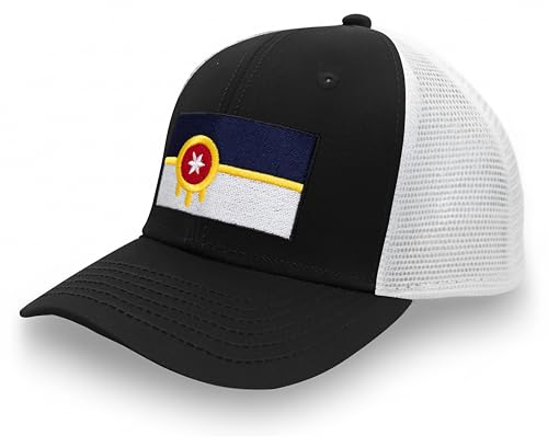 Image of International Tie City Hat for Men and Women, Adjustable Snapback Trucker Baseball Cap with Embroidered Patch