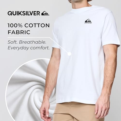 T-shirt Quiksilver homme col rond finissant les problèmes de taille