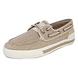 Nautica Men's Casual Boat Shoes, Moc-Toe Loafers with Cushioned Insole, Deck Fashion Sneaker-Jempol Washed-Natural, Size 13