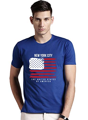 Image of ADRO Men's 100% Cotton Regular Fit T-Shirt