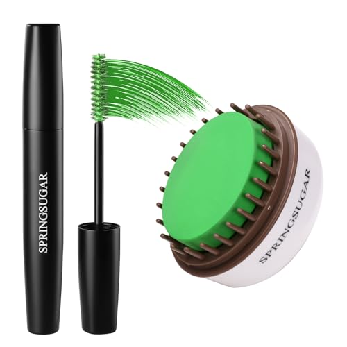 Green Temporary Hair Chalk Color Comb + Washable Hair Mascara Dye for Girls Kids, Makeup Vibrant Dye...