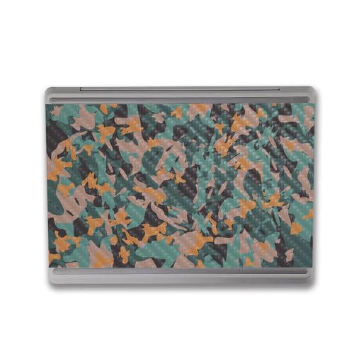 Image of MightySkins Carbon Fiber Skin Compatible With Microsoft Surface Laptop Go 3 (2023) Full Wrap Kit - Muted Camouflage | Protective, Durable Textured Carbon Fiber Finish | Easy To Apply | Made in the USA