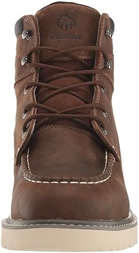 Wolverine Men's Trade Wedge Waterproof 6" Construction Boot, Sudan Brown, 9.5 X-Wide | Image 1