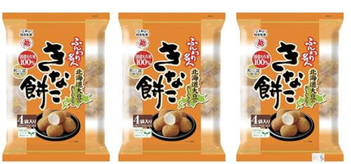 越後製菓 ふんわり名人 きなこ餅 75g 当店オリジナルカード付き (3個セット)