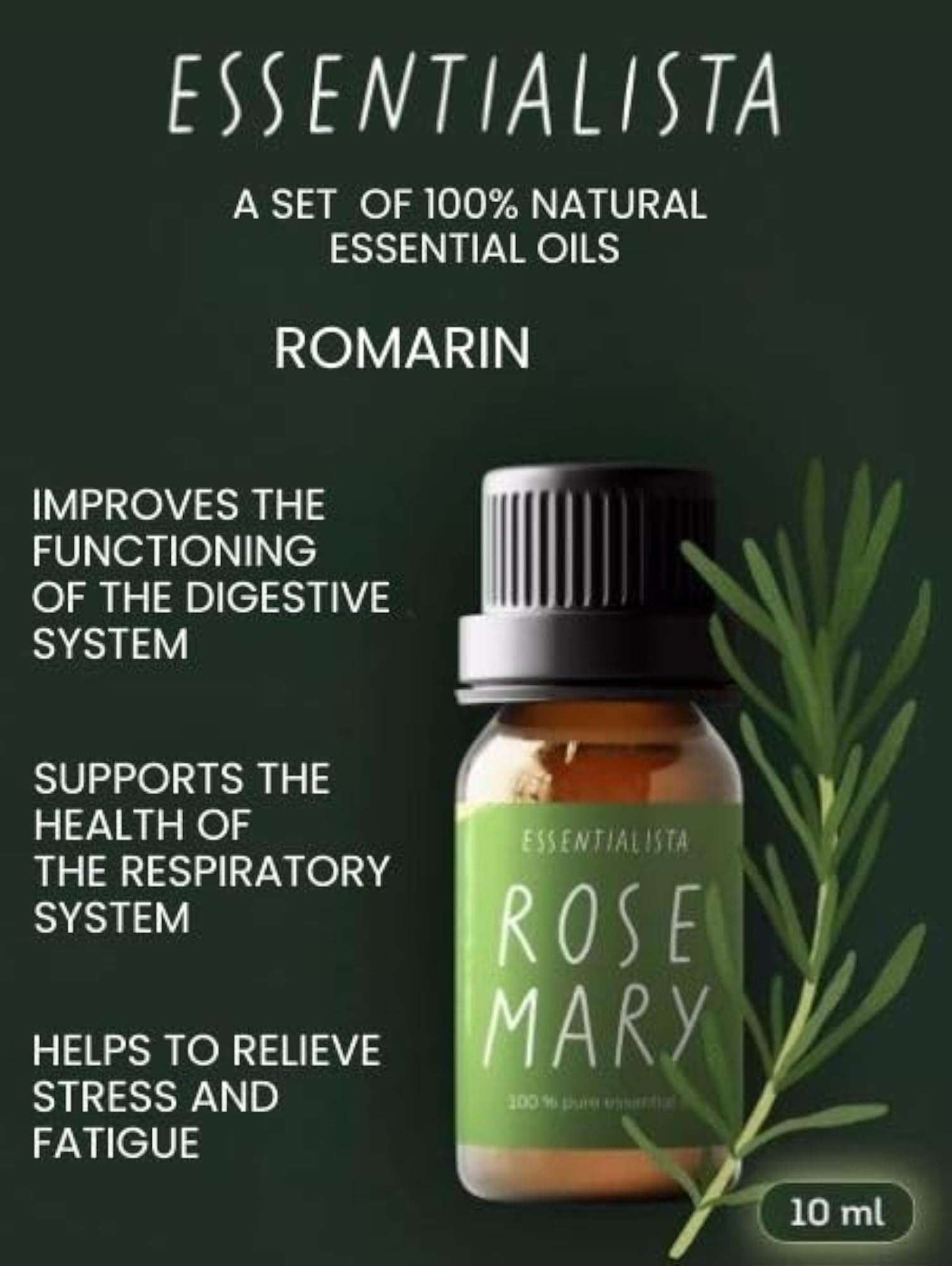 Essential Oil Set, 3 Bottles, 100% Pure