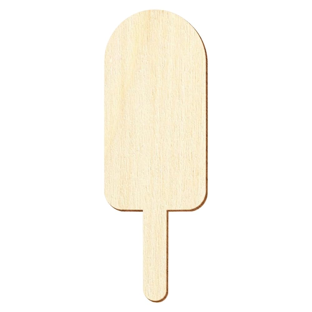 Palos de helado de madera V1, decoración para manualidades, 3-50 cm, paquete con 100 unidades, altura: 15 cm