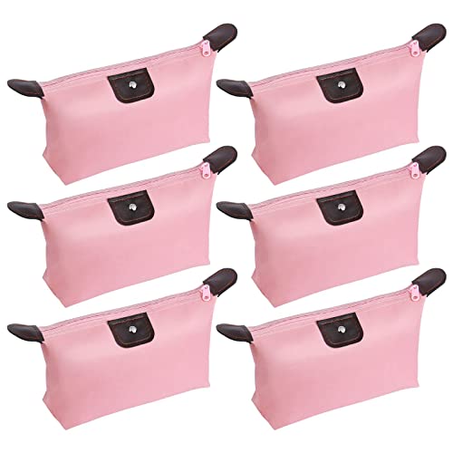 Flintronic 6 Stücke Kosmetiktasche Klein, Schminktasche, Make-up-Tasche, Kulturbeutel, Mini-Reisetaschen für Make-up-Pinsel, Cosmetic Bag für Reisen Urlaub und Alltag