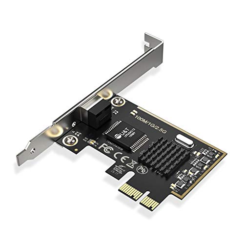 Image of EDUP 2.5GBase-T PCIe Network Adapter with 1 Port, 2500 /1000 /100Mbps Express Gigabit Ethernet Card RJ45 Controller, 2.5Gbps LAN PCIE Card, Support Windows Server /Windows 10 /8.1 /8 /7