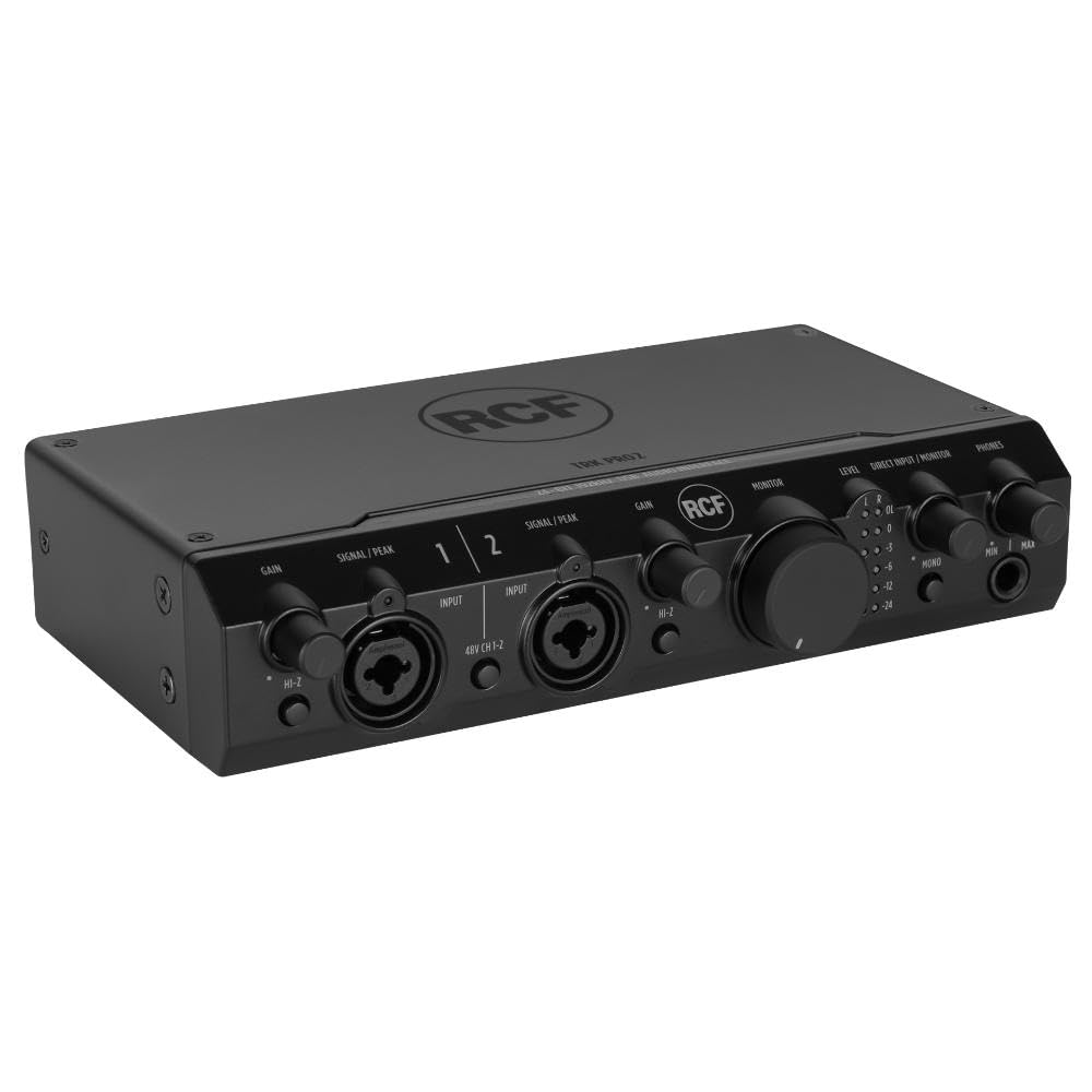 RCF TRK PRO2 interfaz de audio USB de 24 bits/192 kHz