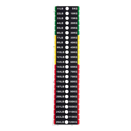 Weight Sticker for Gym Equipment PVC Materials Design Accurate Weight Identification for Fitness Centers Weight Sticker