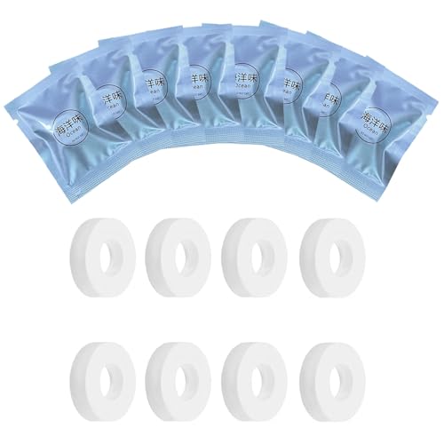 Image of 8 Pack Car Air Vent Clip Freshener Refills Solid, Fragrance Replacement Pads, Circular with holes (Ocean - 8 Packs)