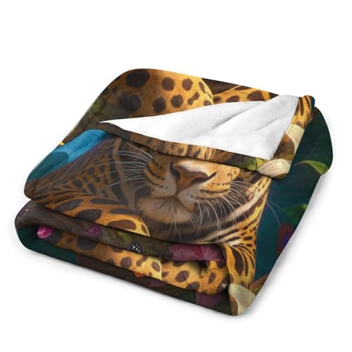Couverture flanelle motif papillon rustique pour canapé-lit