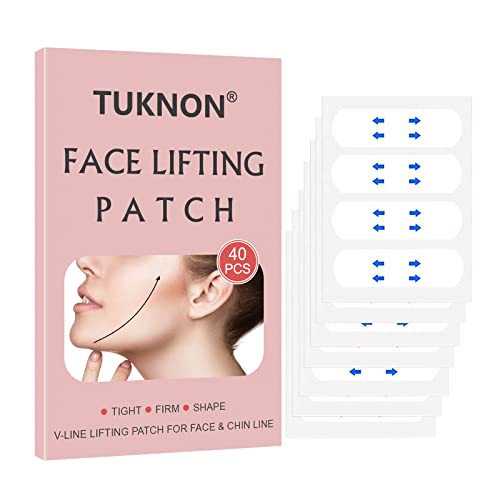 Face Lift Tape, Face Tape Lifting Invisible, Face Lift Sticker, Lift Sticker for Face, Instant Face Lifting Sticker, Face Lift Tools for Instant Face, Neck Lift Reduce Double Chin, 40 Pieces