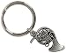 French Horn Key Chain - Pewter