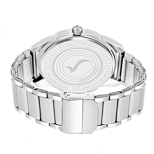 Image of WRIGHTRACK New Generation Analog Day Date Functioning /Working Stainless Steel Chain Watch for Men & Boys