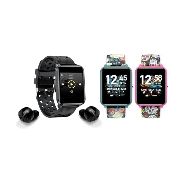 bemi Smartwatch Fitness Tracker - Heart Rate Monitor, Blood Oxygen, Sleep Tracking, Pedometer Step Calories Tracker - 1.5 Inch Touchscreen IP68 Waterproof Women Men - Black - Image 7