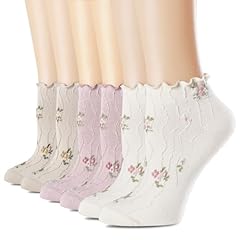 6pairs(pink,cream White,khaki)
