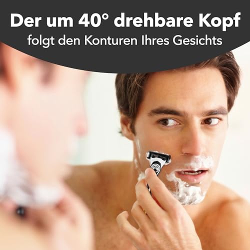 BIC Hybrid 5 Flex Rasierer Herren, Nassrasierer mit 10 Wechselklingen mit je 5 Klingen, mit Aloe Vera & Vitamin E, mit Präzisionstrimmer – Ansicht 6