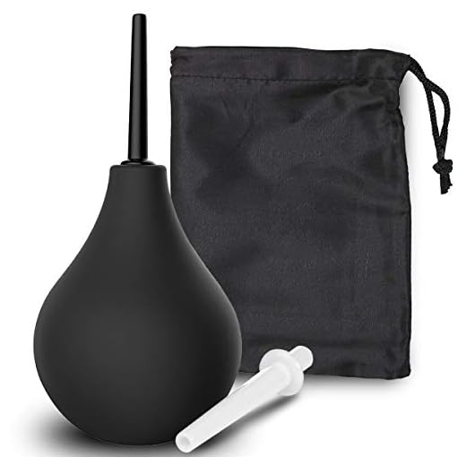 O³ Pera Lavativa 225 ml - Enema Bulbo De Silicona Medica – Con 2 Canulas y Bolsa De Transporte – Pera Lavativa Para Limpieza De Colon – Enema Kit Contra Estreñimiento