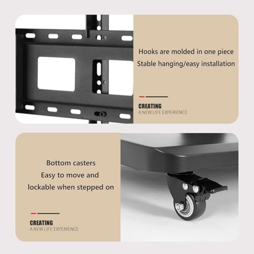 Soporte de TV portátil de piso con ruedas para TVs 32-65" miniatura 5