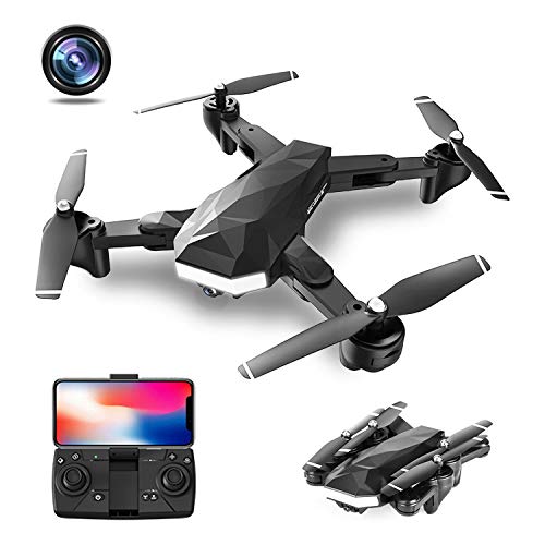 Systech lm07 foldable drone with 1080p hd dual camera f…