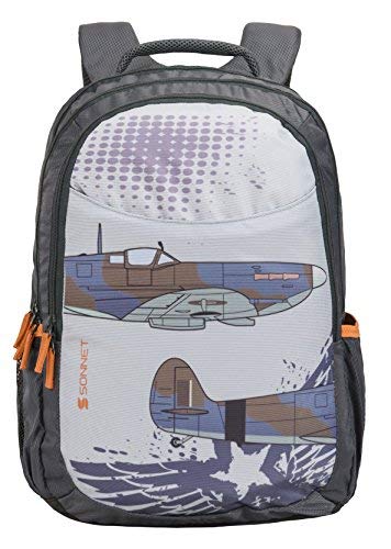 Image of Sonnet Polyester 37 Ltr Grey School Backpack