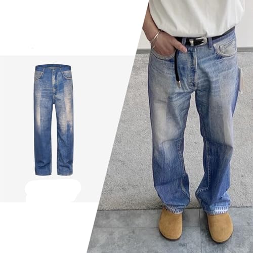 Unisex Straight Leg Washed Casual Straight Leg Jeans2