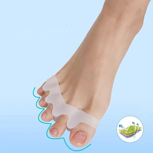 Toe Separators For Functional Fitness Athletes - Toe Straighteners For Foot Pain Relief And Plantar Fasciitis - Fix Feet - Fix Toes - Fix Bunions - Toe Spacers For Crossfit White-A #TOP5