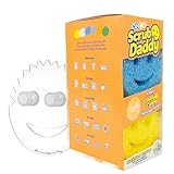 Scrub Daddy 6 Kitchen Sponges & 1 Daddy Caddy Dish Sponge Holder - BPA Free & Made with Polymer Foam - Stain & Odor Resistant, Scratch-Free Multipurpose Scrubbers
