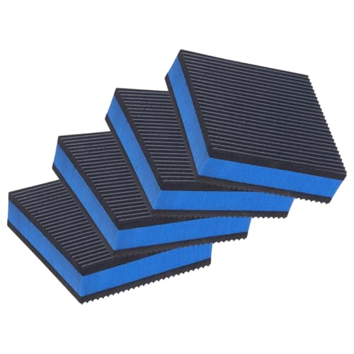 Gorise 4er-Pack Antivibrationspads aus Gummi, schwere EVA-Mittelisolationsmatten, Gummifüße für Luftkompressoren für Waschmaschine und Trockner von Klimaanlagen, 75 x 75 x 22,3 mm