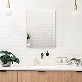 Mirrorons Frameless Mirror, Wall Mirror 24" x 32", Modern Rectangle Bathroom Mirrors for Wall with P