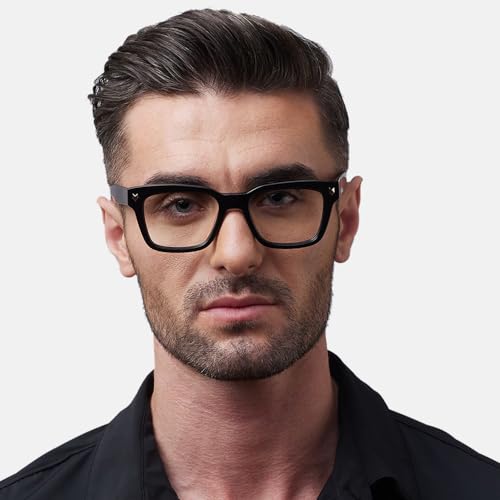 Image of Shisen Fox Okinawa 2.0 Square Acetate Spectacles Frames for Men & Women with Demo Lenses | Classic Full Rim Eye Frames for Men & Women | Durable & Stylish Specs Frame for Man & Woman