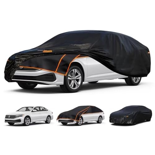 Kayme Padded Hail Protector Car Cover Custom Fit for Volkswagen Jetta, Anti Hail Blanket with Multilayer Thickened Design, Hail Proof & All Weather Ou