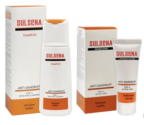 Sulsena Champú y pasta para el cuero cabelludo, juego de tratamiento para el cuero cabelludo, psoriasis, seborrea, pérdida de cabello