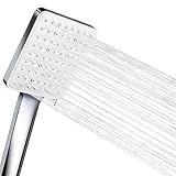 Detachable Shower Head High Pressure, Modern Square Handheld Shower Head, Adjustable Showerhead with...